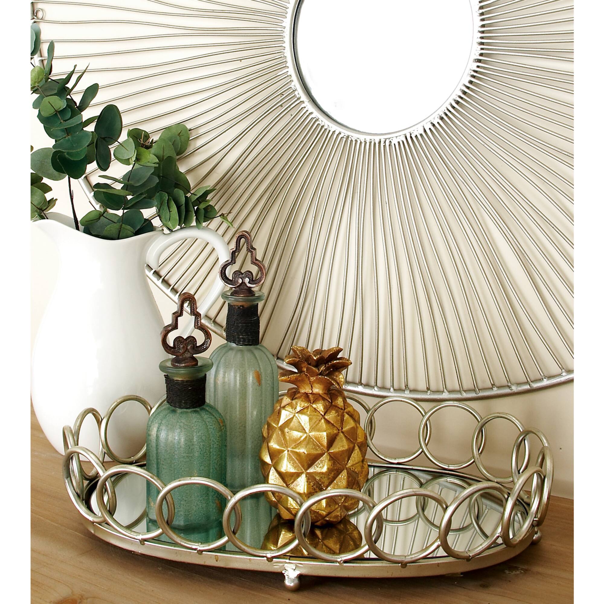 Silver Glam Tray Set
